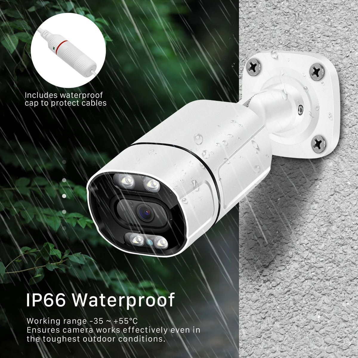 Internal and external security camera With Night Vision Detection Alert