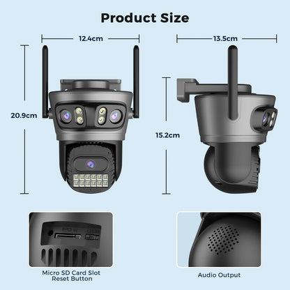 Outdoor Surveillance Camera Auto Tracking Multi Screen Digital Zoom X10