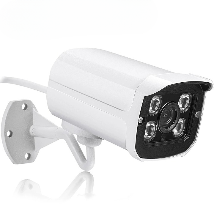 Cámara IP inalámbrica para exteriores de 5 MP con audio, detección de movimiento, visión nocturna y ranura para tarjeta SD (máximo 128 GB) - Aplicación iCsee