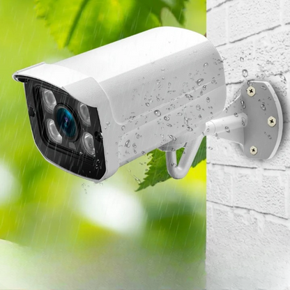 Cámara IP inalámbrica para exteriores de 5 MP con audio, detección de movimiento, visión nocturna y ranura para tarjeta SD (máximo 128 GB) - Aplicación iCsee