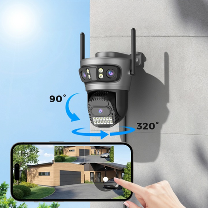 Outdoor Surveillance Camera Auto Tracking Multi Screen Digital Zoom X10