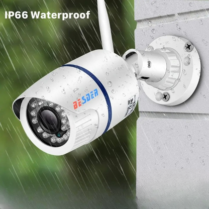 Cámara bala WiFi P2P ICSEE 1080P con grabación de audio y ranura para tarjeta SD
